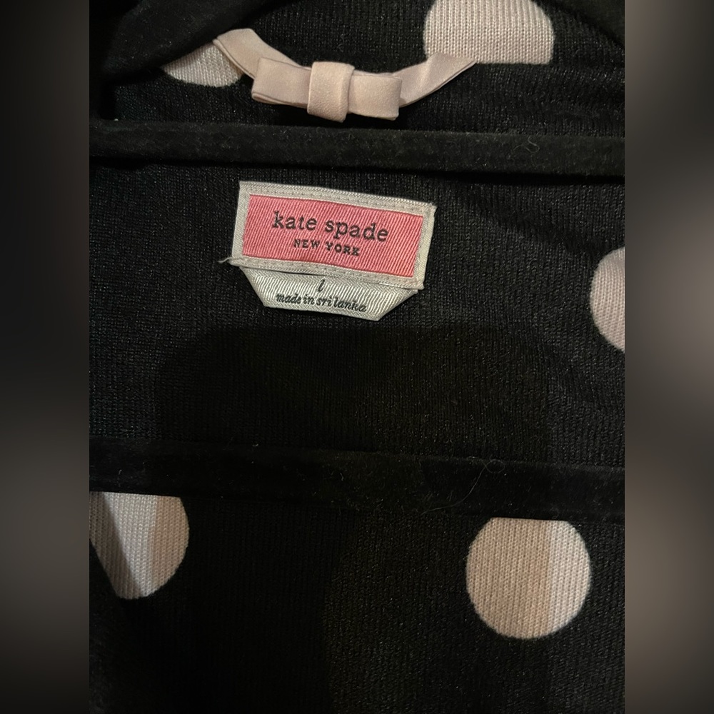 Sleepwear | Womens Kate Spade New York Black Dot Long Pj Set Black Dot Sz Large